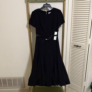 Calvin Klein Black Midi Dress